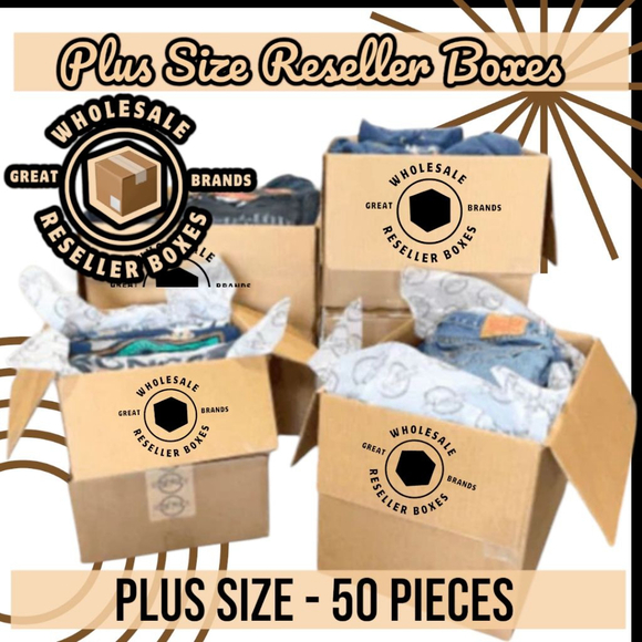 Catherines Tops - 50 piece Plus Size Womens Reseller Box Wholesale Bundle Great Styles & Brands